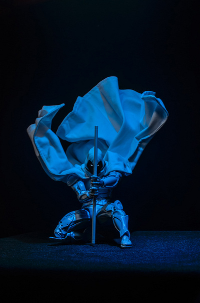 The White Cloak, Justice Under the Moon action figure action poses comics marvel moonknight photography portrait toy photography