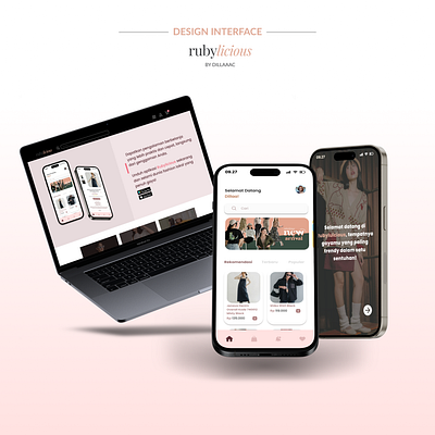 DESIGN INTERFACE RUBYLICIOUS design app design interface design mobile fashion interface online store app ui ui design uiuxdesign web design