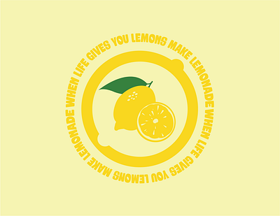 Lemonade art design illustration lemon quote vector