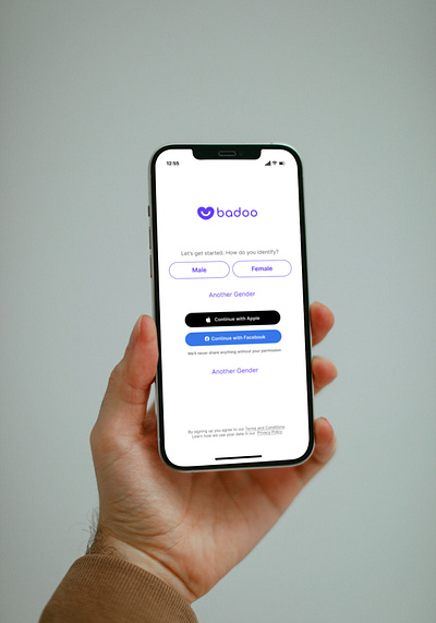 Badoo Social App adult app badoo dating dribble figma friends iphone love mate mobile social ui uidesign uiux ux uxdesign