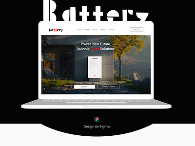 Battery | Wal Mount Battery Website Landing Page battery design figma landing page ui uiux web design web page website