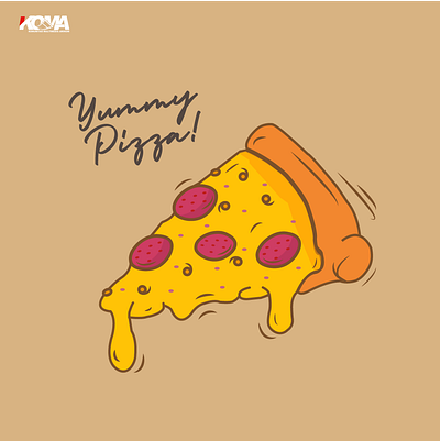 Yummy Pizza! design graphic design illustration pizza