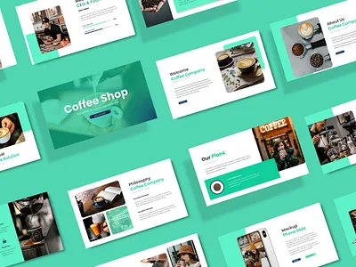 Coffee Shop Powerpoint branding hipster