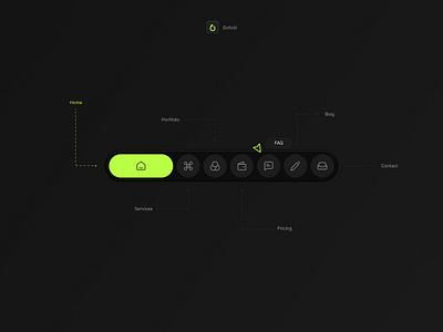 Toggle bar menu design graphic design ui