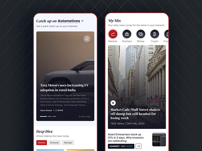 Old News, New Look: Reinventing the Way You Stay Informed (3/4) appfornews appui appux indiannews news newsapp newsappindia newsapps newsappui newsui uidesign uifornews uxdesign uxfornews uxui