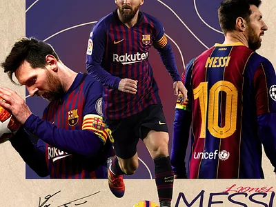 Messi poster design graphic design