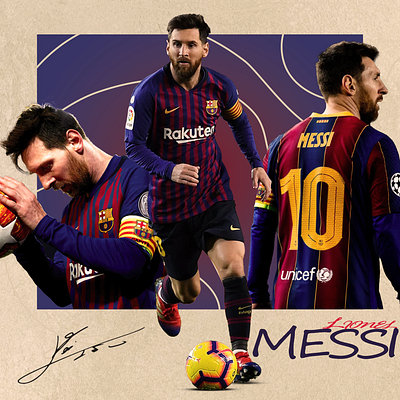 Messi poster design graphic design