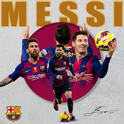 Messi poster design graphic design