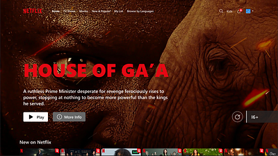 Netflix Page Redesign figma netflix product design prototype ui