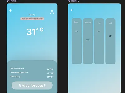 Weather APP UI adobe xd app app design branding figma graphic design mobile app design ui ux