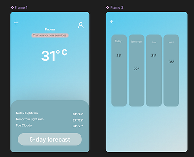 Weather APP UI adobe xd app app design branding figma graphic design mobile app design ui ux