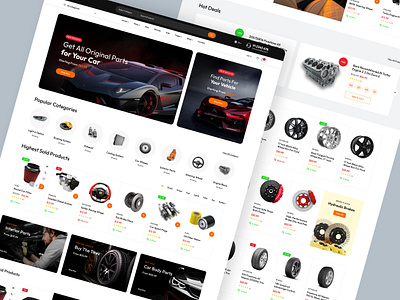 Carpat E-commerce Website Design branding business car parts clean design creative design illustration landing page logo minimal modern online store portfolio typography ui ux woocommerce