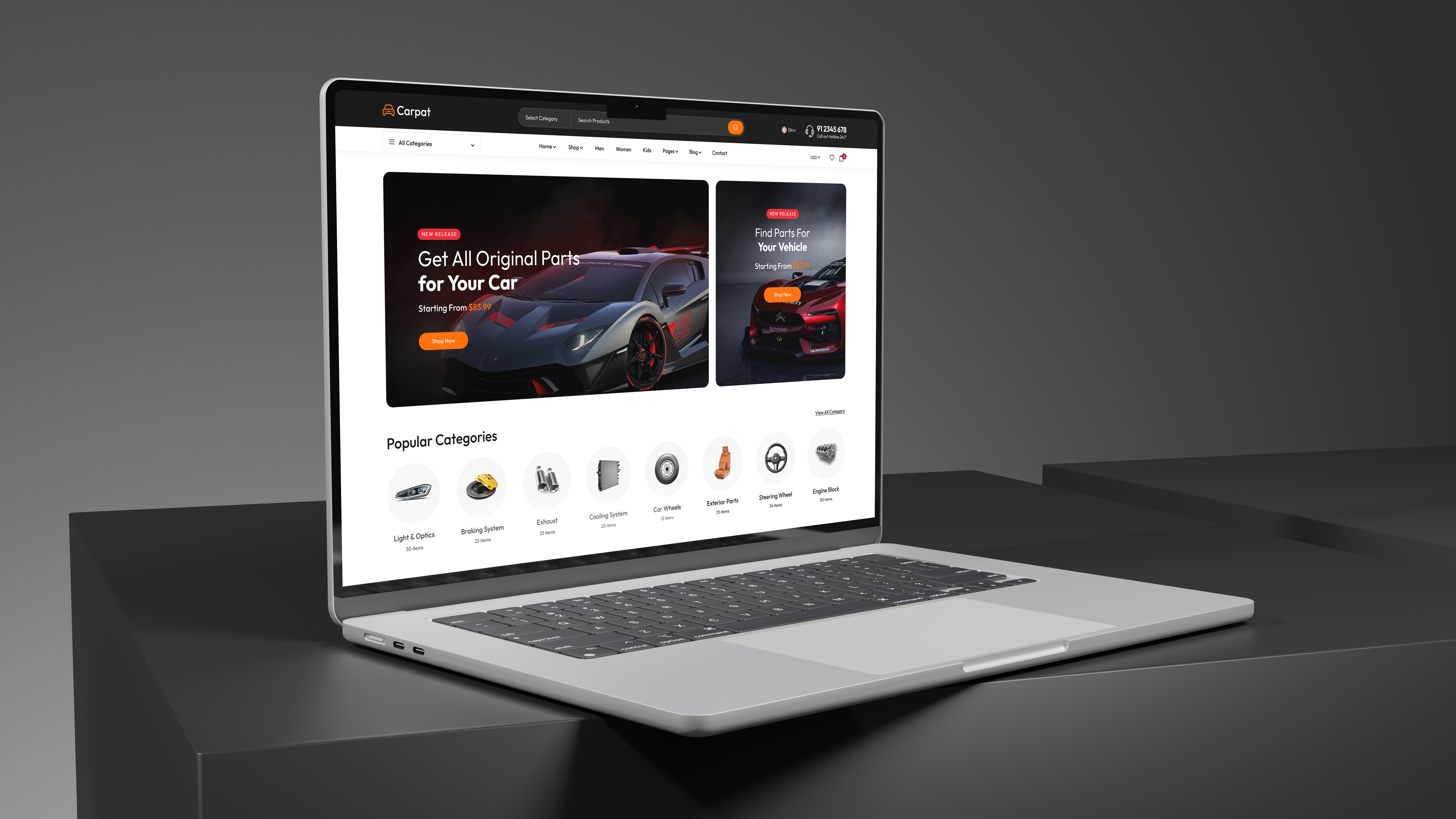 Example of E Commerce Website UI/UX Design In Figma