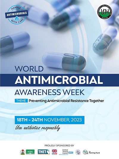 World Antimicrobial Awareness Week 2023 branding graphic design