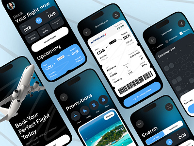 Aviation design - Mobile app aerospace aircraft airline airplane app design aviation jet mobile app pilot private jet ui ux