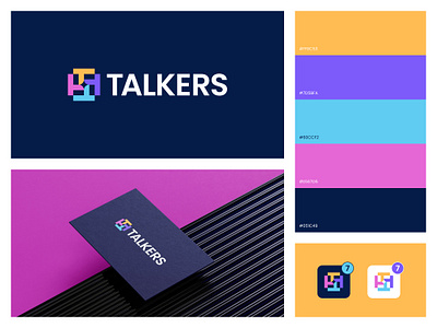 Logo Design for a Group Talk App brand identity branding chat logo clean logo group chat logo group t logo letter t logo logo designs modern logo speaking logo talk logo tech app logo