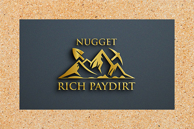 Rich Paydirt Logo | Mountain Logo creative mountain logo gold mountain logo logo design mountain mountain business logo mountain gold logo mountain logo mountain logo design professional mountain logo rich paydirt logo