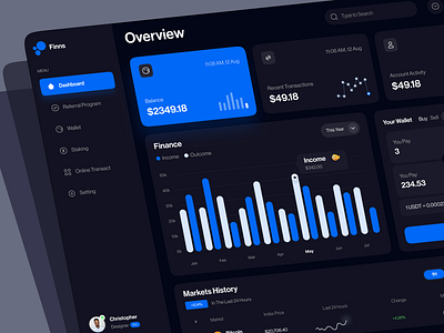 Crypto Dashboard Design crypto dashboard dashboard design dex exchange exchange dashboard finance staking swap