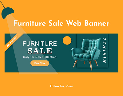 Furniture Sale Web Banner design figma flyer design graphic design illustrator landing page design logo mobile app design mobile app ui product design social media post design ui ux web banner web design web ui