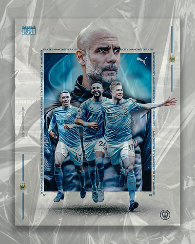 Pep Guardiola - Man. City Art art designer manchestercity pepguardiola