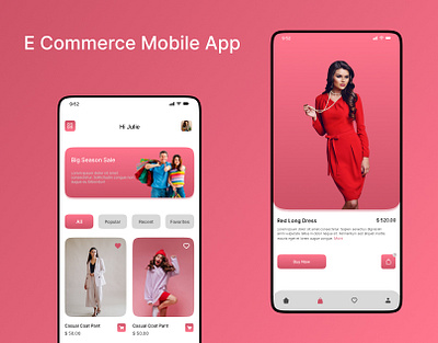 E Commerce Mobile App UI Design app design e commerce mobile app ui design user interface