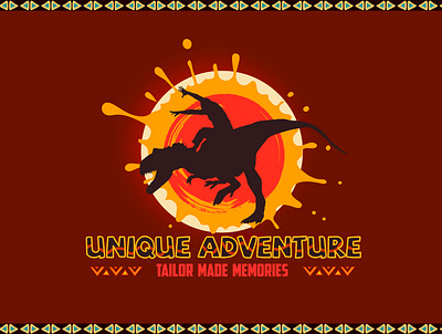 Logo Unique Adventures graphic design illustration logo vector