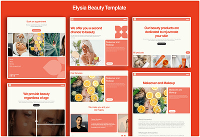 Blossom Glam Beauty Template beauty ecormmerce framer ui web design website