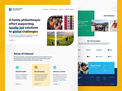 The Patchwork Collective - Landing Page branding charity design equity foundation grid homepage landing page mosaic non profit paint patchwork ui design web design web ui website