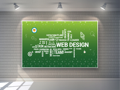 Company Wall Banner adobe illustrator banner banner design branding design design template editable graphic design graphic designer illustration wall banner window