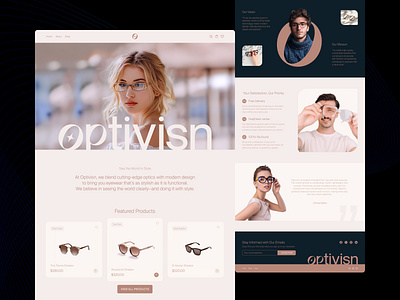 Eyewear & Sunglass Website Design design dribbble e commerce eye eye wear eyewear eyewear website eyewearbranding figma glasses home page landing page minimal website online shopping sunglass website trendy website ui web website website design