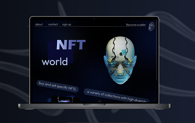 NFT Website branding ui uiux ux web design