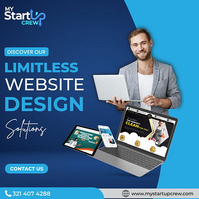 Design Without Limits with My Startup Crew! branding design graphic design illustration limitless website design logo typography ui ux vector web design