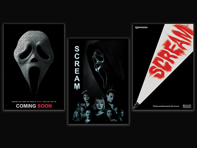 "Scream" banners banners design illustration typography