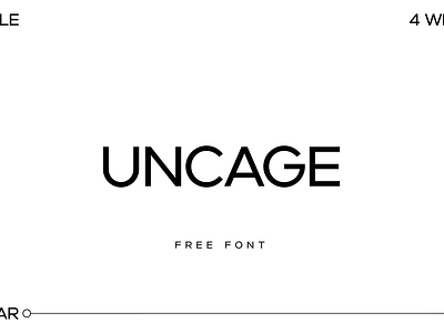 UNCAGE - Free variable font branding free font free typeface grotesk grotesque inkscape logo logo creation logo design modern multilingual font variable font vector logo