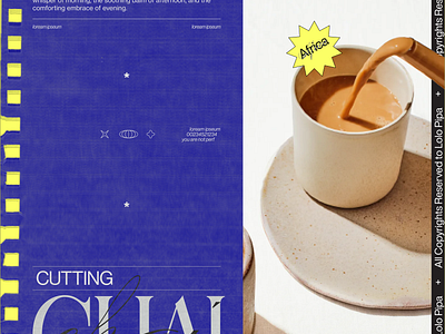 Sci-Fi Cutting Chai Concept Poster brutalism poster sci fi