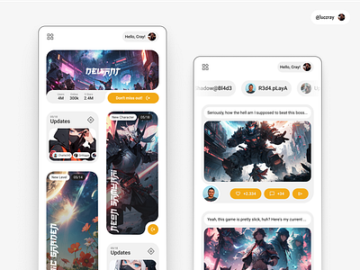 Case Study: Futuristic App Design for Deviant app branding design designapp digital product figma game gamedesign interfaces product productdesign ui uidesign uxdesign