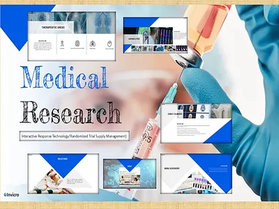 Medical Research advancing research through im biotec branding graphic design logo medial medical pitch deck powerpoint presentation remedy research ui