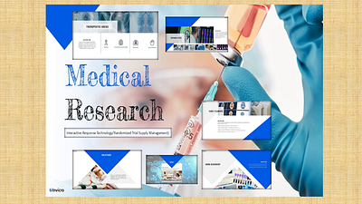 Medical Research advancing research through im biotec branding graphic design logo medial medical pitch deck powerpoint presentation remedy research ui