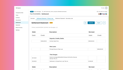 Settlement MVP, Endpoint fintech product design