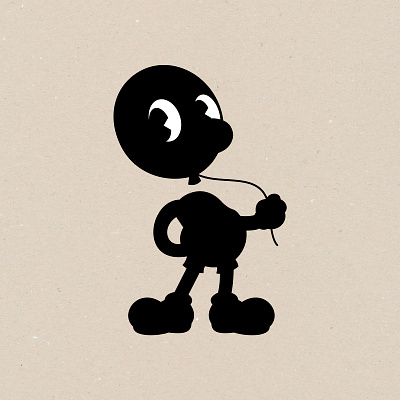 Mr. Balloon, Design for social networks. branding cartoon character design illustration logo mascot rubber hose t shirt