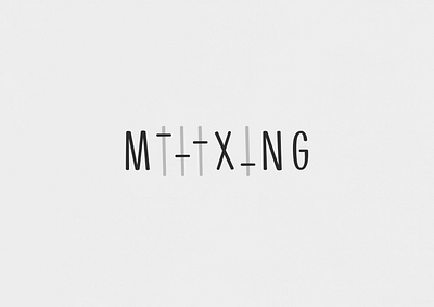 Mixing | Typographical Poster font graphics letters poster sans serif simple text typography uppercase word