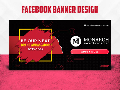 Monarch Sports: Dynamic Facebook Banner advertising bannerdesign banners bunting design designer facebook flyer graphicdesign graphicdesigner illustrator marketing percetakan photoshop poster print printing