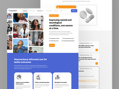 neurokaire: AI Neurology Precision Medicine - About Us Page UI about us ai biotech website biotech biotech landing page biotech web design biotech website blue clean drug discovery drug discovery website minimal neurology neuroscience orange pharma website pharmaceutical pharmacy website precision medicine precision medicine website responsive