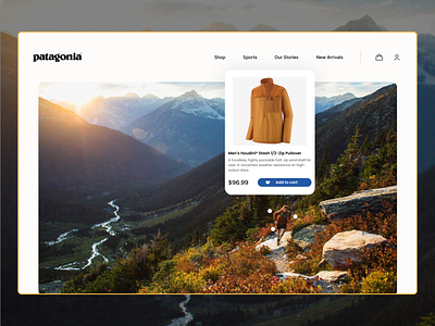 Patagonia Landing Page Concept branding clothing concept design ecommerce fishing folk hiking indie landing page landingpage modern web design outdoor patagonia shopping ui uiux vibes web design website