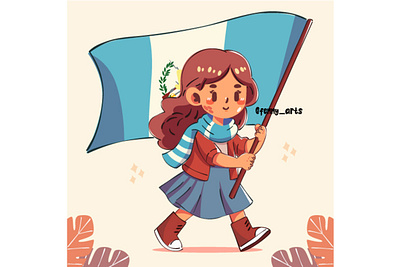 Happy Guatemala Independence Day celebration commemorate culture day event feliz festival flag girl guatemala happy independence joy national parade patriot pride proud symbol unity