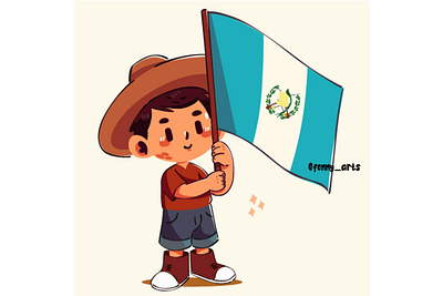 Illustration of Guatemala Independence Day boy cartoon celebration commemorate culture day event festival flag guatemala happy independence joy national parade patriot pride proud symbol unity