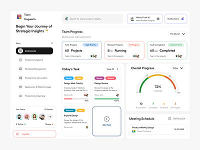 Team Management - Dashboard clean dashboard dashboard app dashboard design management product design task management task progress team team collaboration team management ui ui design uiux ux webapp