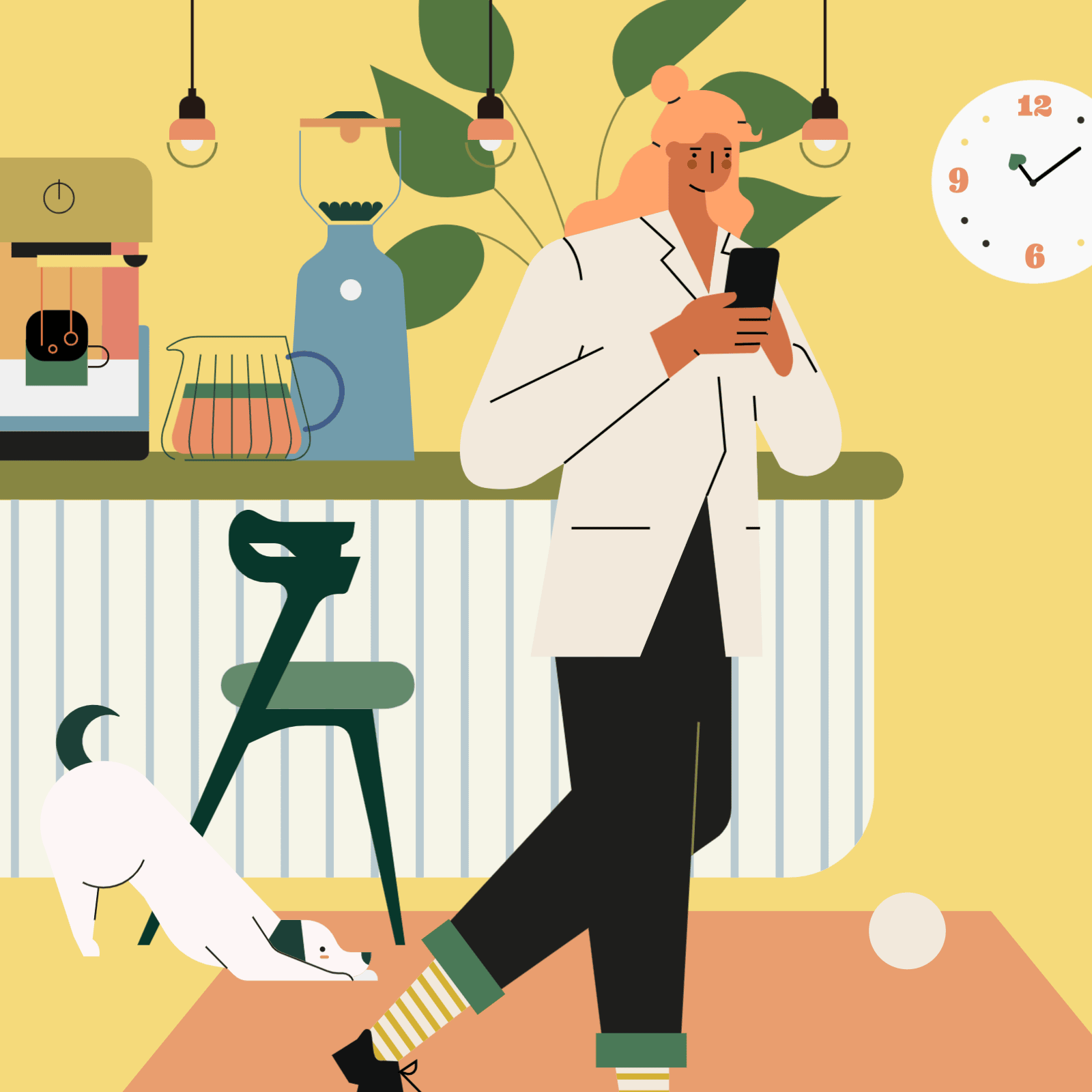 小园素作品 ：茶水间 ① design flat graphic design illustration vector