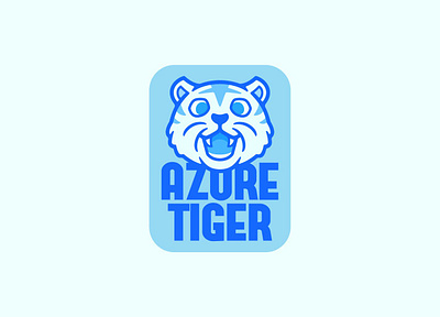 Tiger Mascot logo cartoon blue blue tiger cartoon cartoon logo character design illustration logo mascot mascot logo tiger tiger logo tiger mascot vector