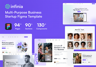 Infinia - Multipurpose Business Consulting Template portfolio startup startup agency